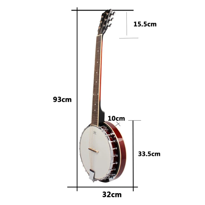 MDUG 6 String Banjo Shabili Wood For Professionals And Beginners