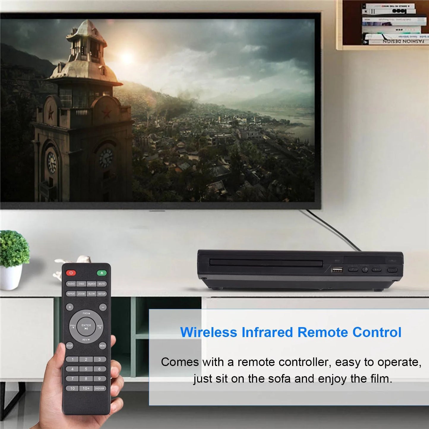Arealer DVD-225 CD Player With Remote Control AV Output