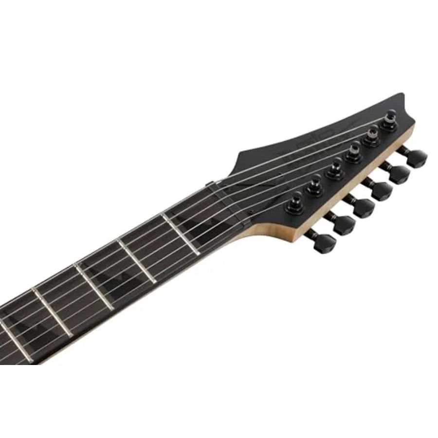 Gio GRGR131EX Electric Guitar - Black Flat Solid Wood Body Smooth Playability Ideal for Rock and Metal