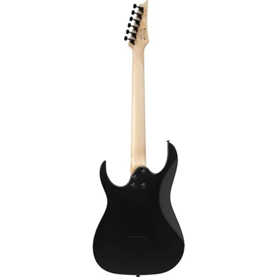 Gio GRGR131EX Electric Guitar - Black Flat Solid Wood Body Smooth Playability Ideal for Rock and Metal