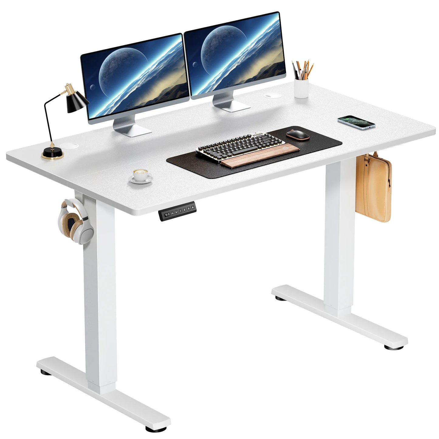 JHK Electric Height Adjustable Standing Desk For Office Workstation