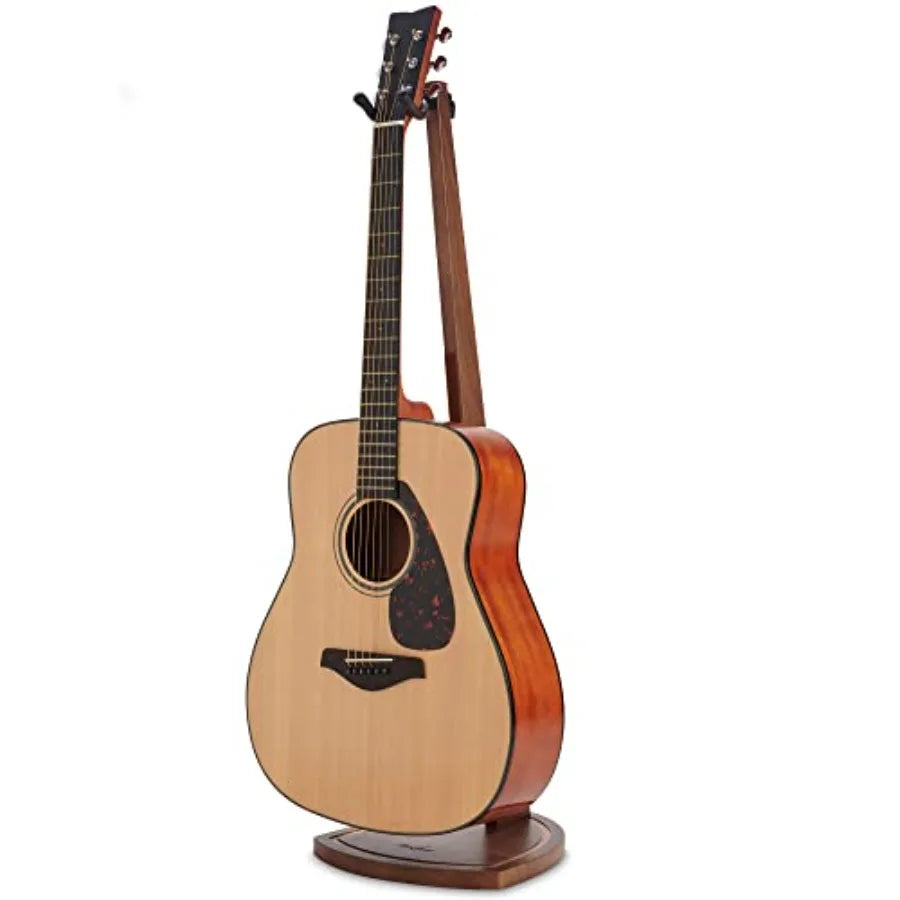 SHXI Acoustic Guitar Stand Floor Walnut Wood With Single Holder