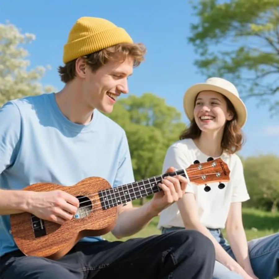 SHXI Beginner Ukulele With Nylon Strings And Gig Bag
