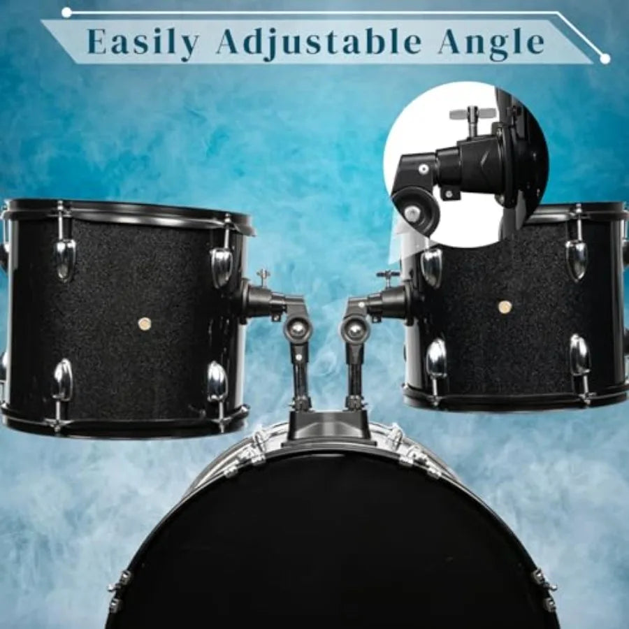 SHXIDrum 5 Piece Drum Set With Cymbal Stands Hi Hat