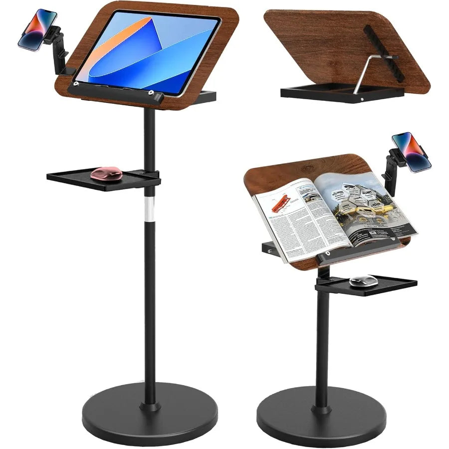 SHXI 2 in 1 Adjustable Music Stand For Sheet Music