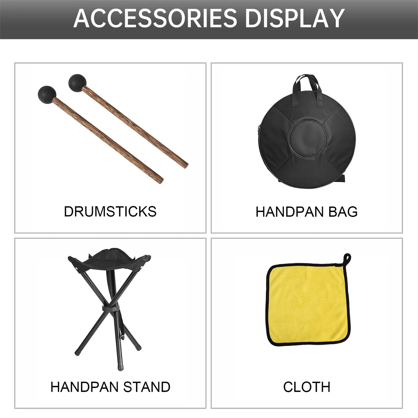 NONEDrum Hand Pan G Minor 9 Notes Portable Meditation Drum