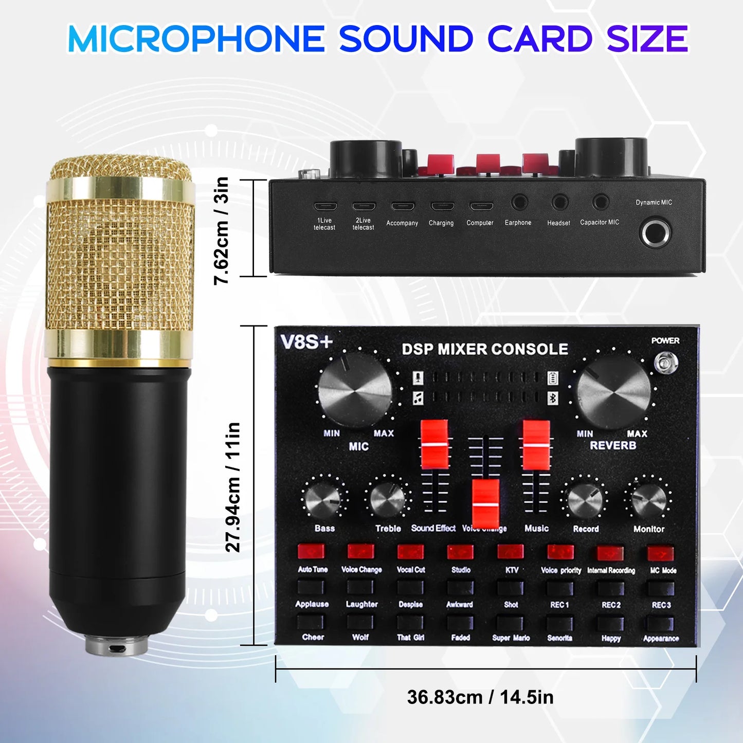 BM-800 Condenser Microphone Kit With Boom Arm And Pop Filter