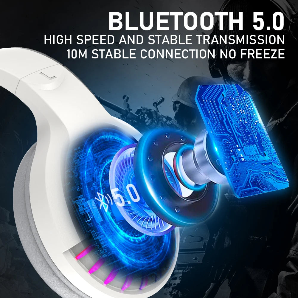 Attack Shark Wireless Bluetooth Headphones With Noise Cancellation And Mic