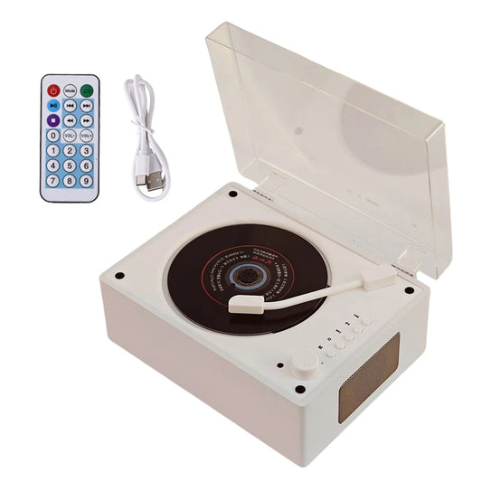 VKTECH Bluetooth 5.0 CD Player With USB Remote Control Speaker