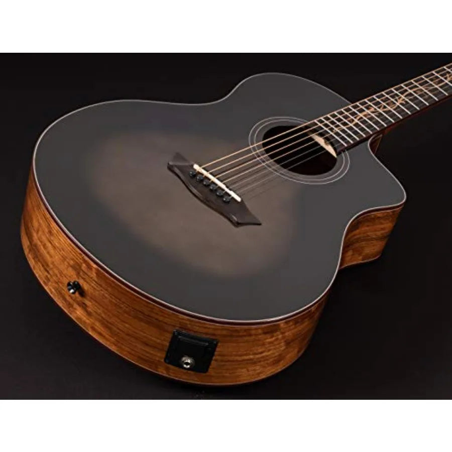 Studio Cutaway Acoustic Electric Guitar for Music Practice and Performance Maple Top with Natural Finish Lightweight Design for