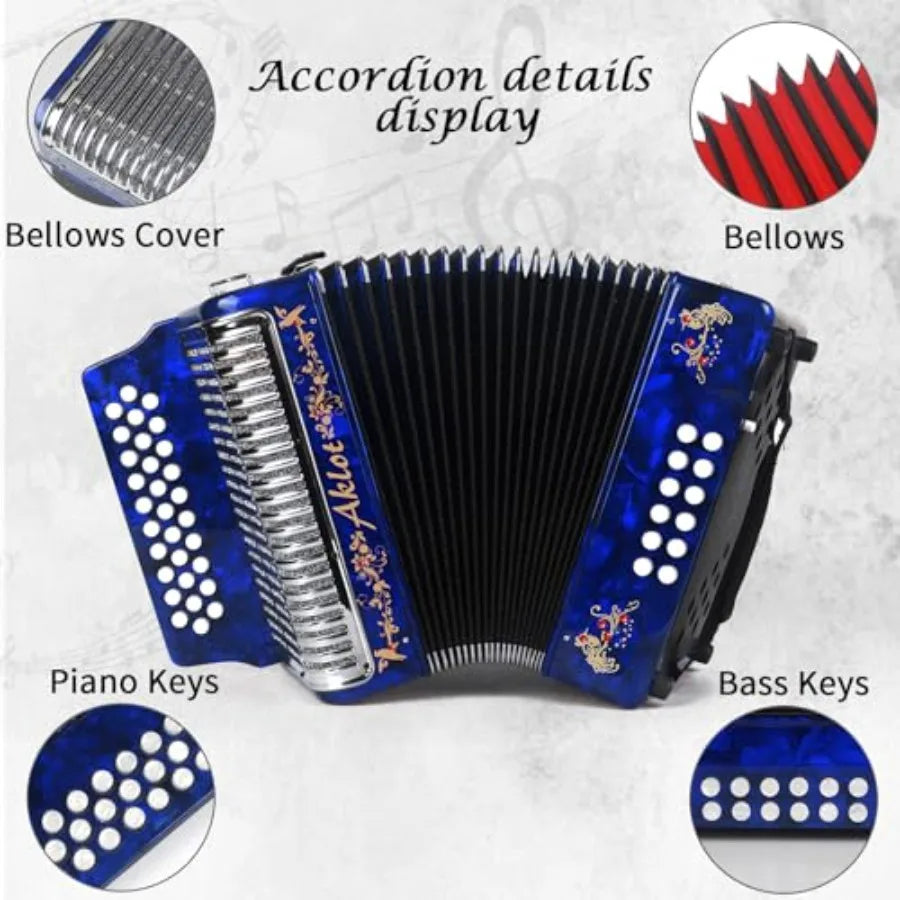SHXI 31 Key Accordion With Celluloid Body