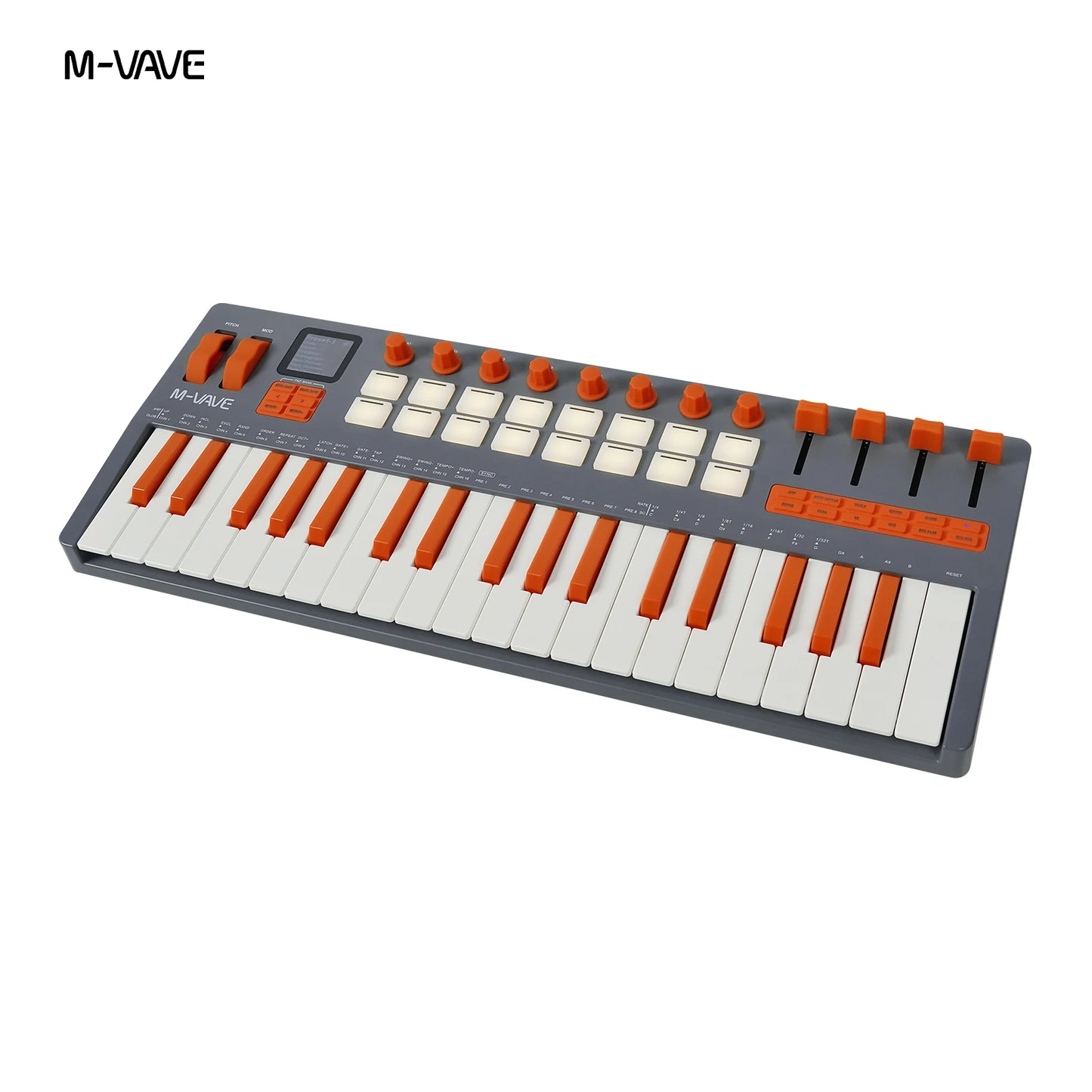 M-VAVE SMK-37 Elite Wireless MIDI Keyboard Controller 37Key Built-in Synthesizer