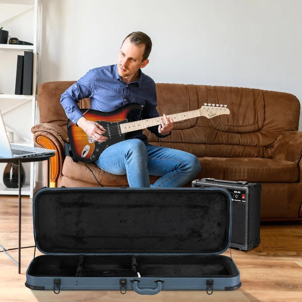 Hard Case For ST TL 170 Style Electric Guitar Plush