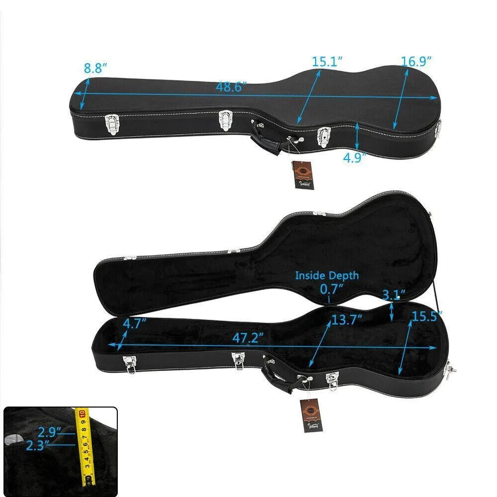 Microgroove Electric Bass Hard Shell Case With Lock