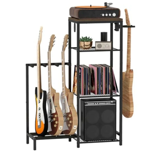 SHXI 4-Tier Guitar Stand Rack For Acoustic Electric Guitars