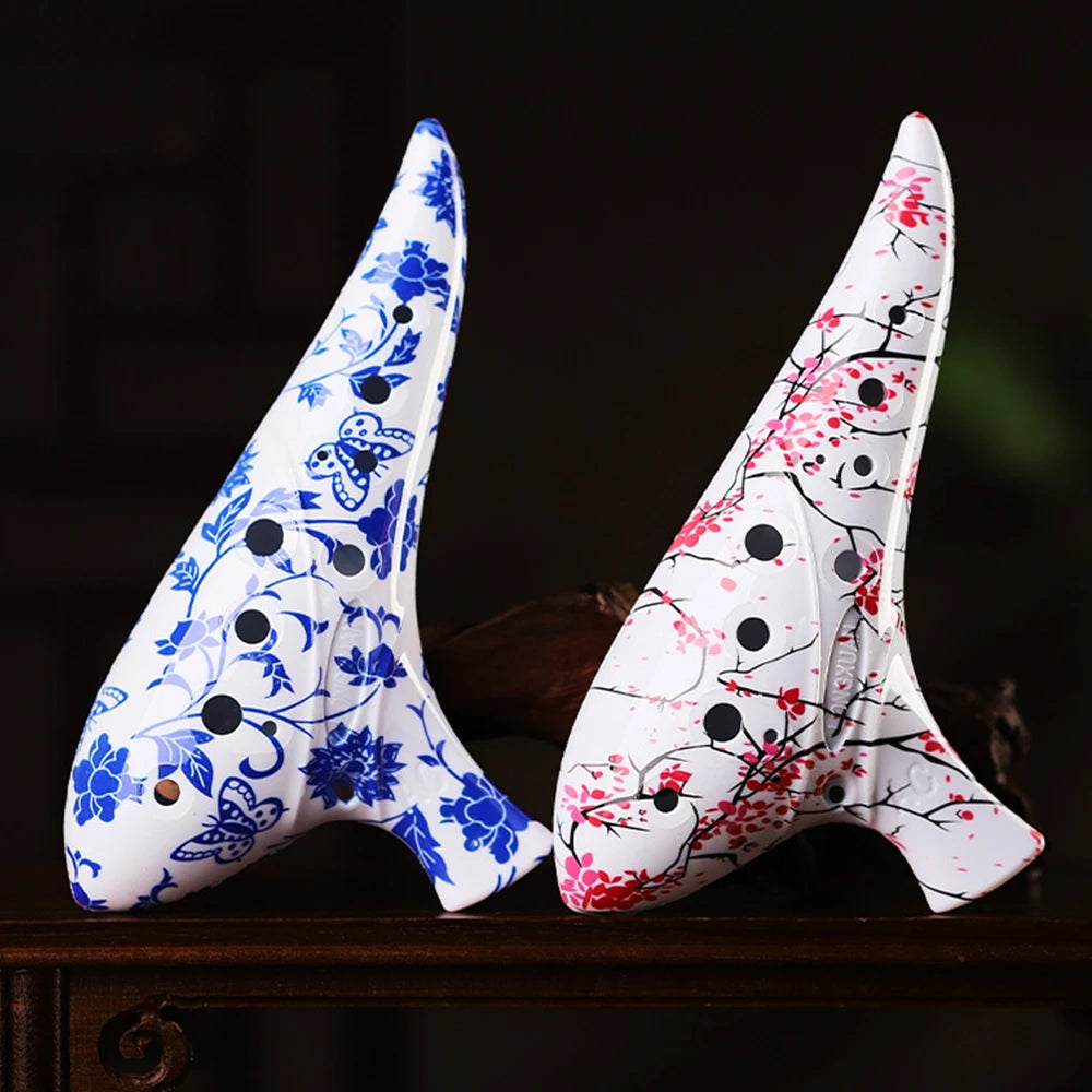 12 Hole Ocarina Alto C Key12-Hole Ocarina Instrument Easy Instrument for Beginners Resin Ocarina Instrument