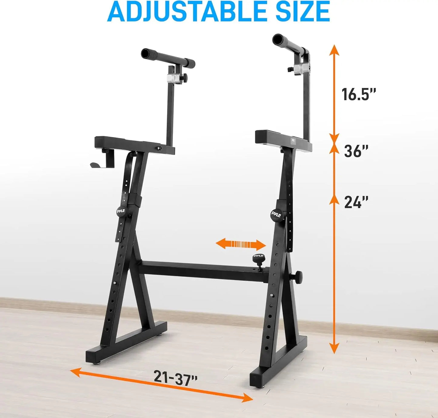 Heavy-Duty Z-Style Keyboard Music Stand With Removable Second Tier