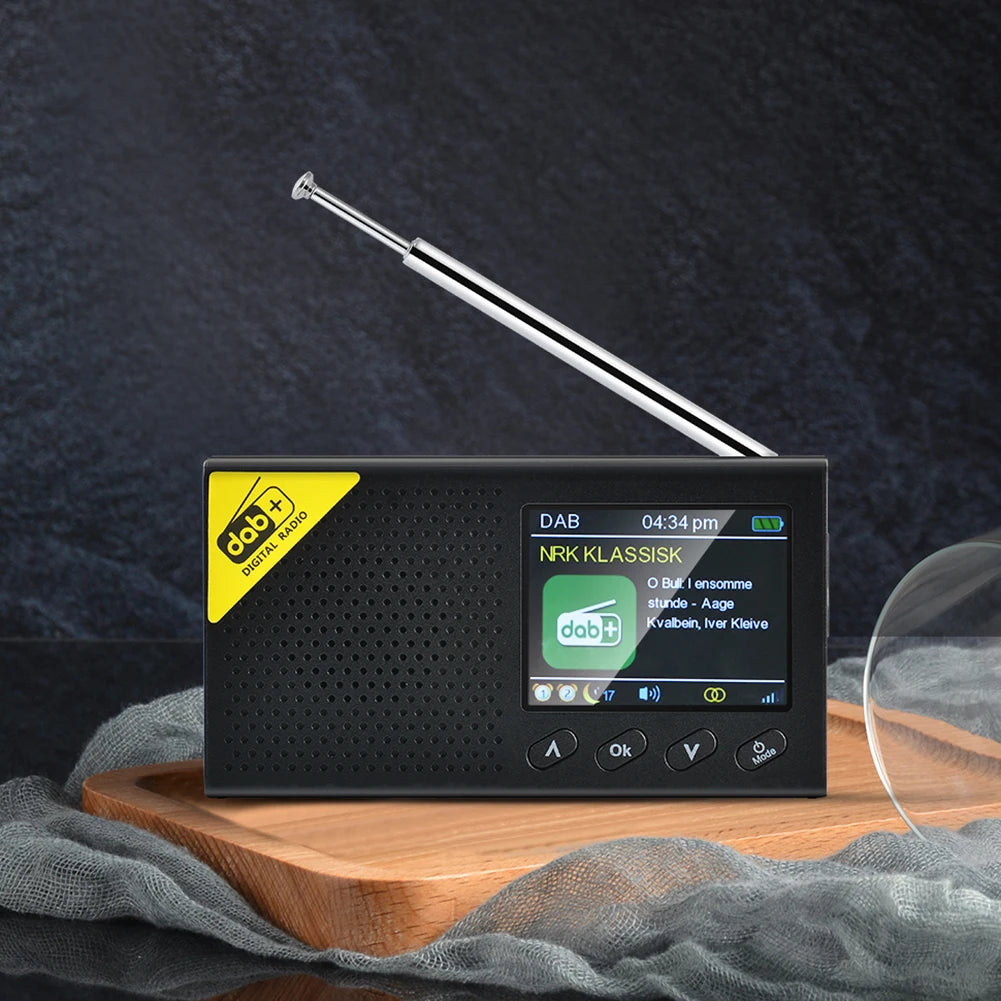 HOSPORT Portable Digital Radio Bluetooth 5.0 DAB FM Receiver Rechargeable