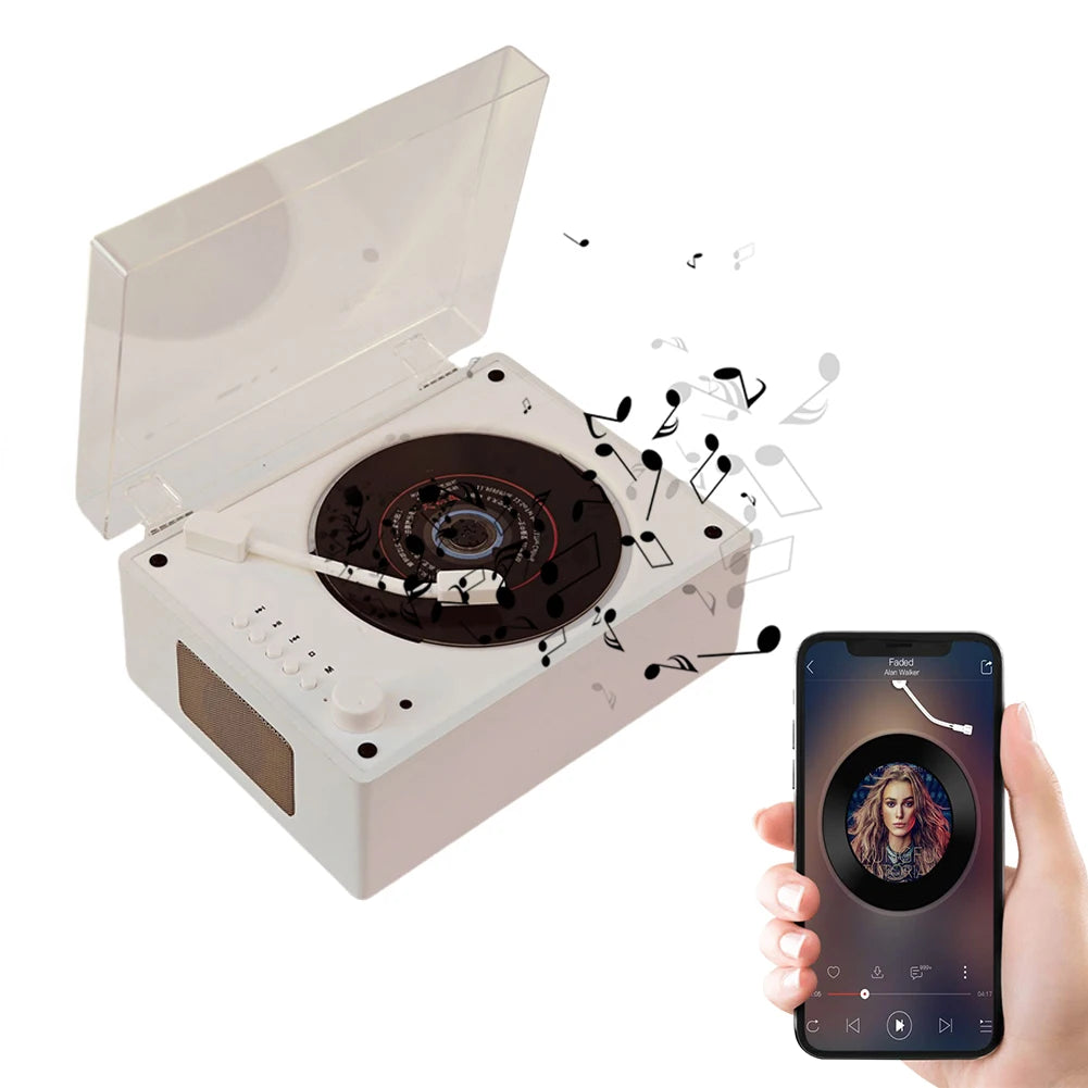 VKTECH Bluetooth 5.0 CD Player With USB Remote Control Speaker