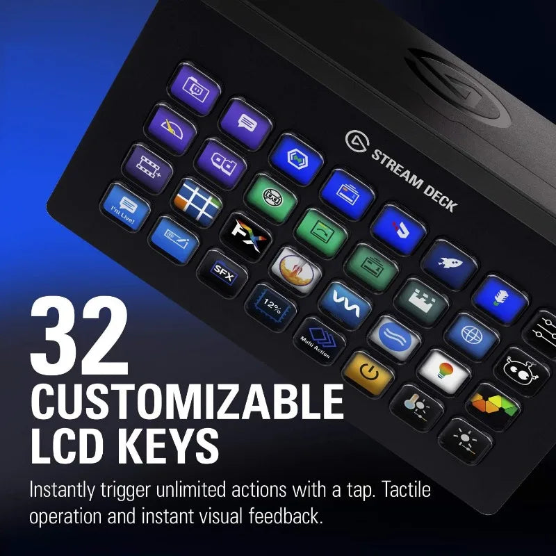 Stream Deck XL Advanced Studio Controller with 32 Macro Keys