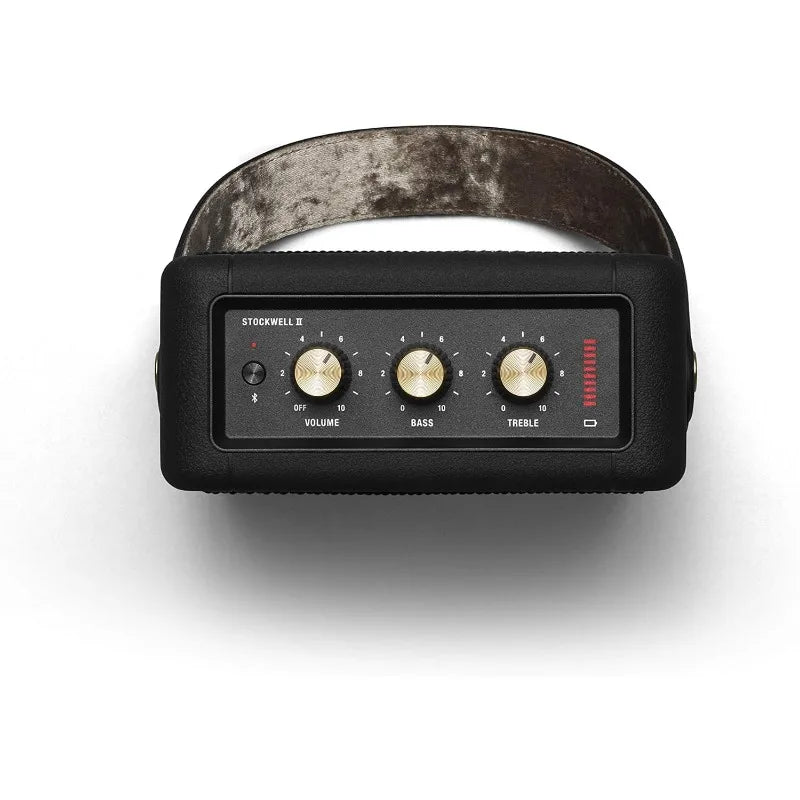 Genuine original Marshall Stockwell II Portable Bluetooth Speaker, Black and Brass