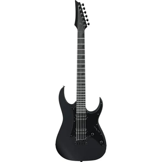 Gio GRGR131EX Electric Guitar - Black Flat Solid Wood Body Smooth Playability Ideal for Rock and Metal