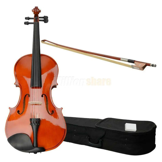 Acoustic Viola Set With Case Rosin Bow Basswood School Band