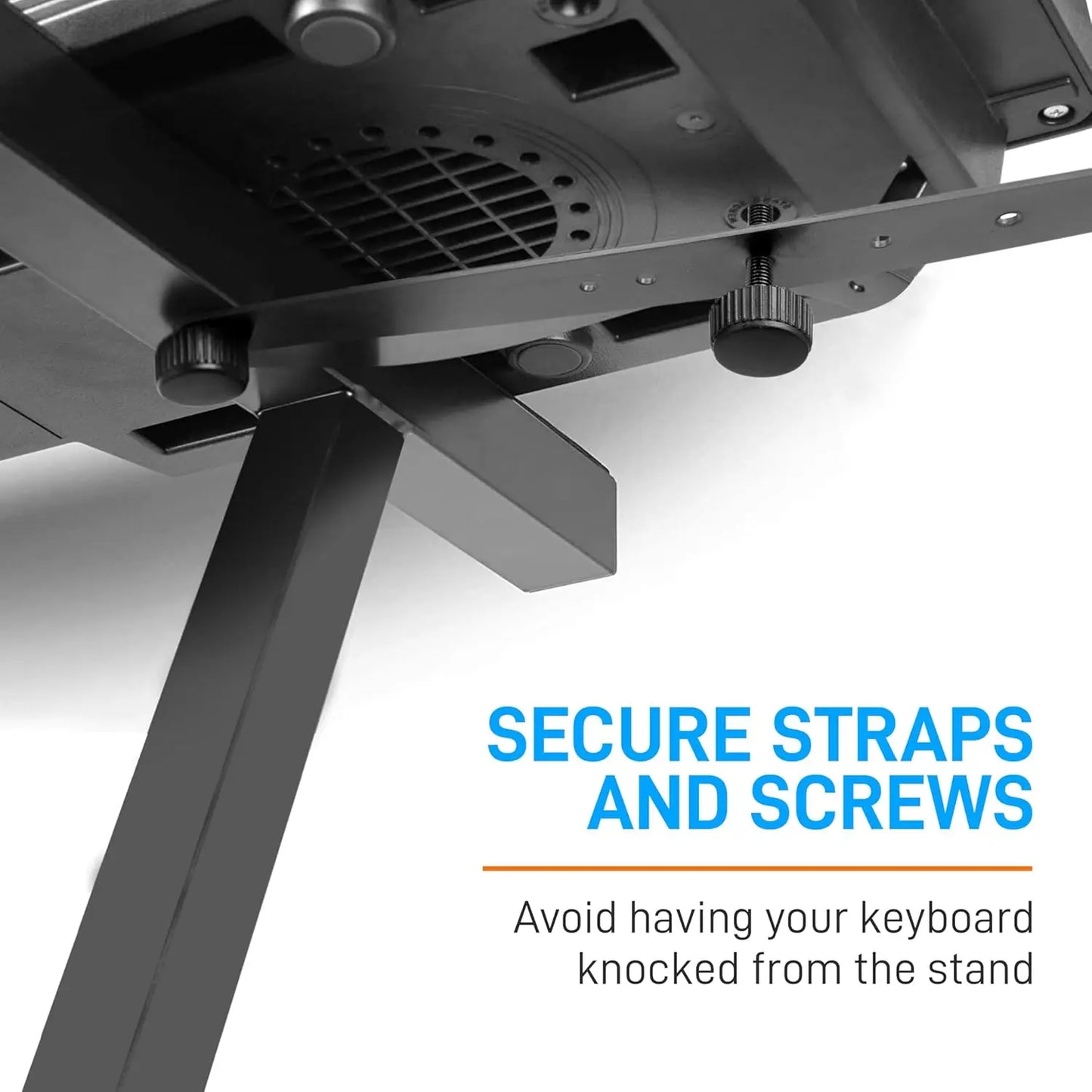 Heavy-Duty Z-Style Keyboard Music Stand With Removable Second Tier