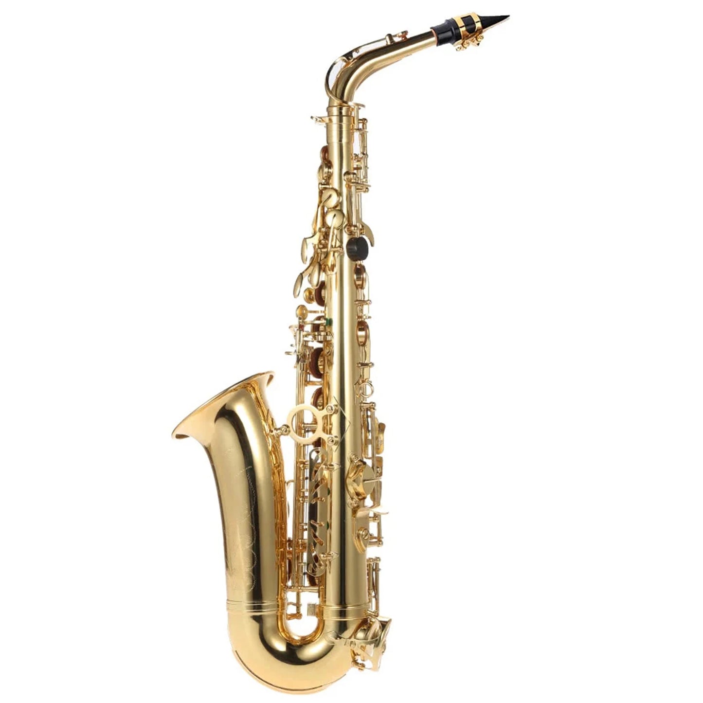 Ammoon Eb Alto Saxophone Professional Brass Lacquered Gold E Flat