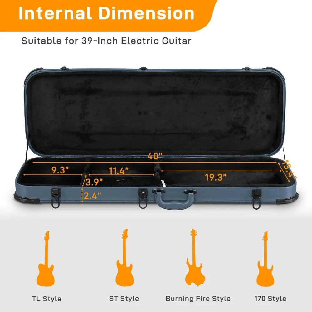 Hard Case For ST TL 170 Style Electric Guitar Plush
