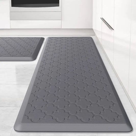 2 Pack Cushioned Anti Fatigue Floor Mats Non Skid Waterproof Kitchen Office