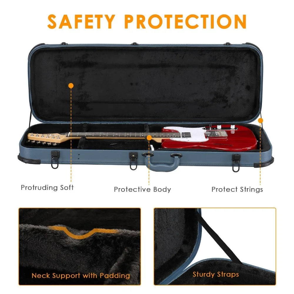 Hard Case For ST TL 170 Style Electric Guitar Plush