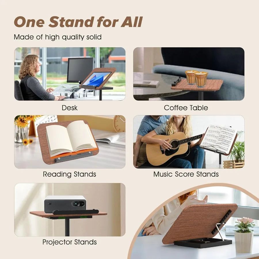 SHXI 2 in 1 Adjustable Music Stand For Sheet Music