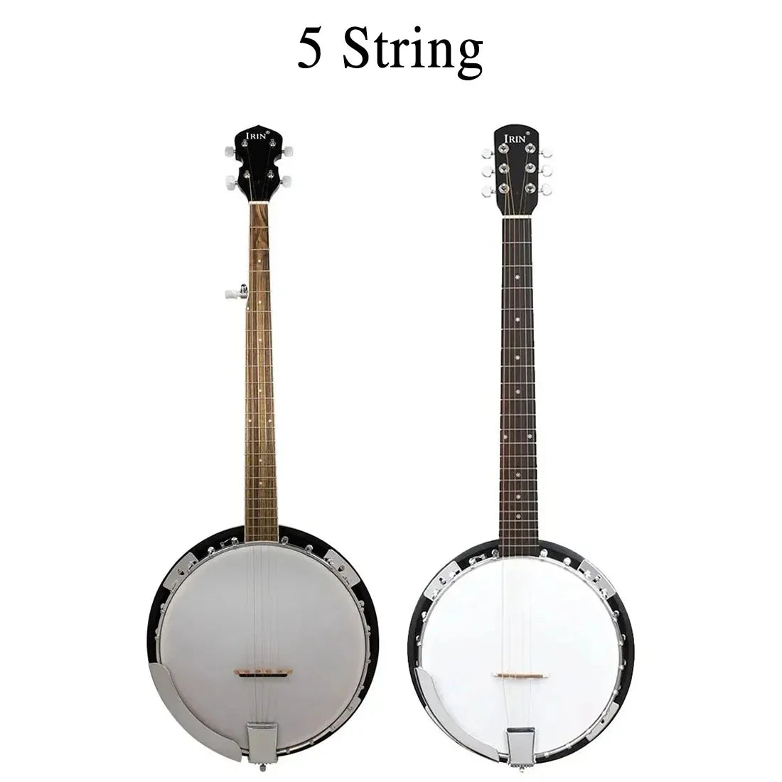 IRIN Banjo 5 String 22 Frets Sapele Stringed Instrument