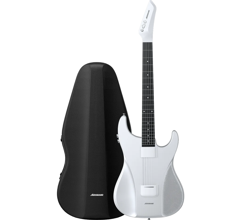 AeroBand Detachable Electric Guitar Pain-Free Silicone String All-in-One 9 Sound Styles Acoustic Bass with mic port