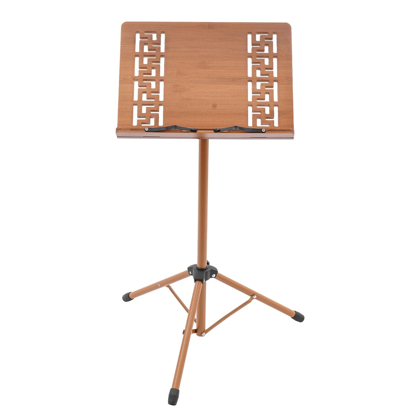 Adjustable Bamboo Music Stand with Tripod for Sheet Music