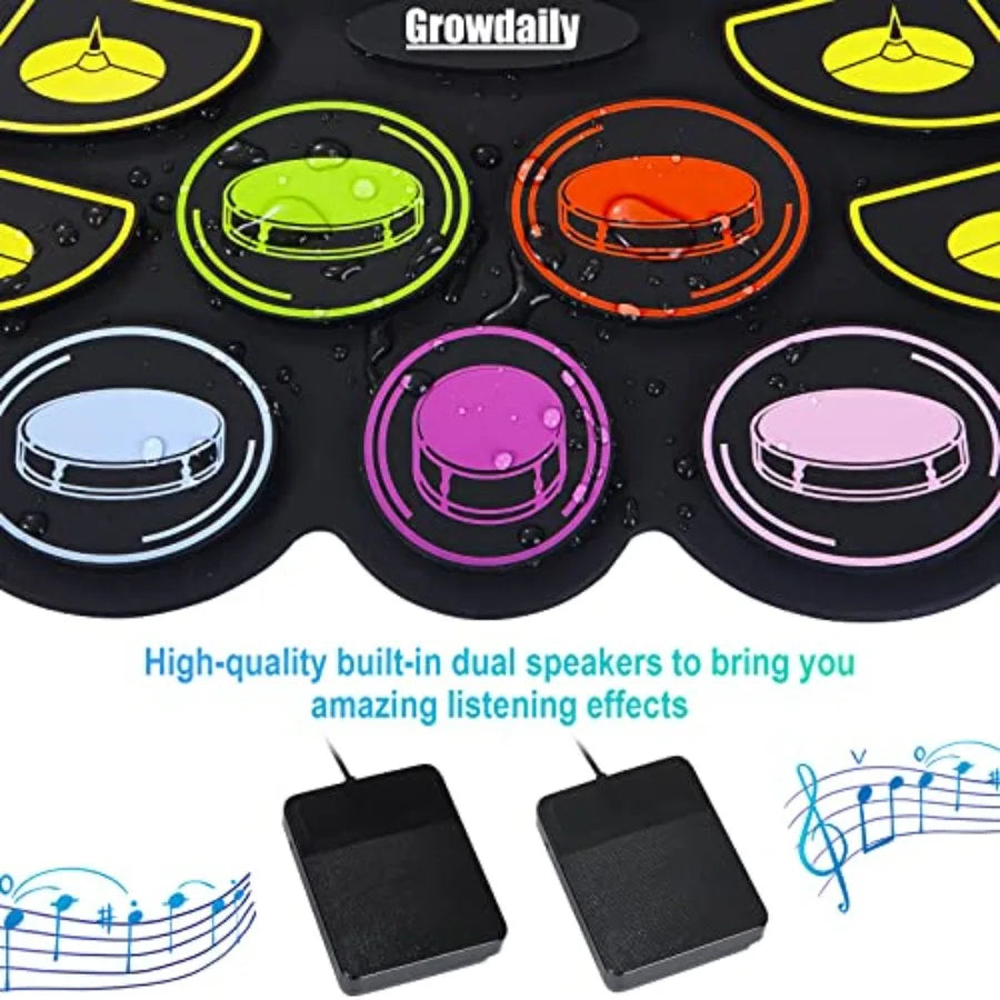 SHXI Electric Drum Set With 9 Pads MIDI Recording Kit