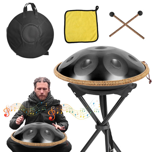 NONEDrum Hand Pan G Minor 9 Notes Portable Meditation Drum