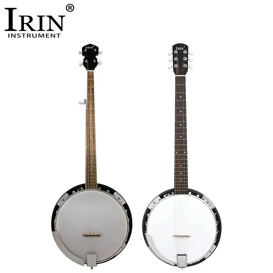IRIN Banjo 5 String 22 Frets Sapele Stringed Instrument