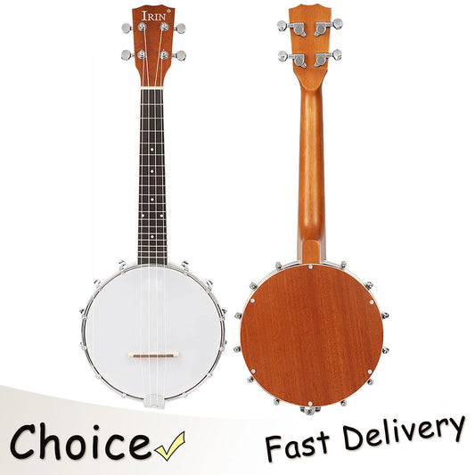 IRIN Four-String Banjo Maple Neck Rosewood Fretboard Sapele Backboard