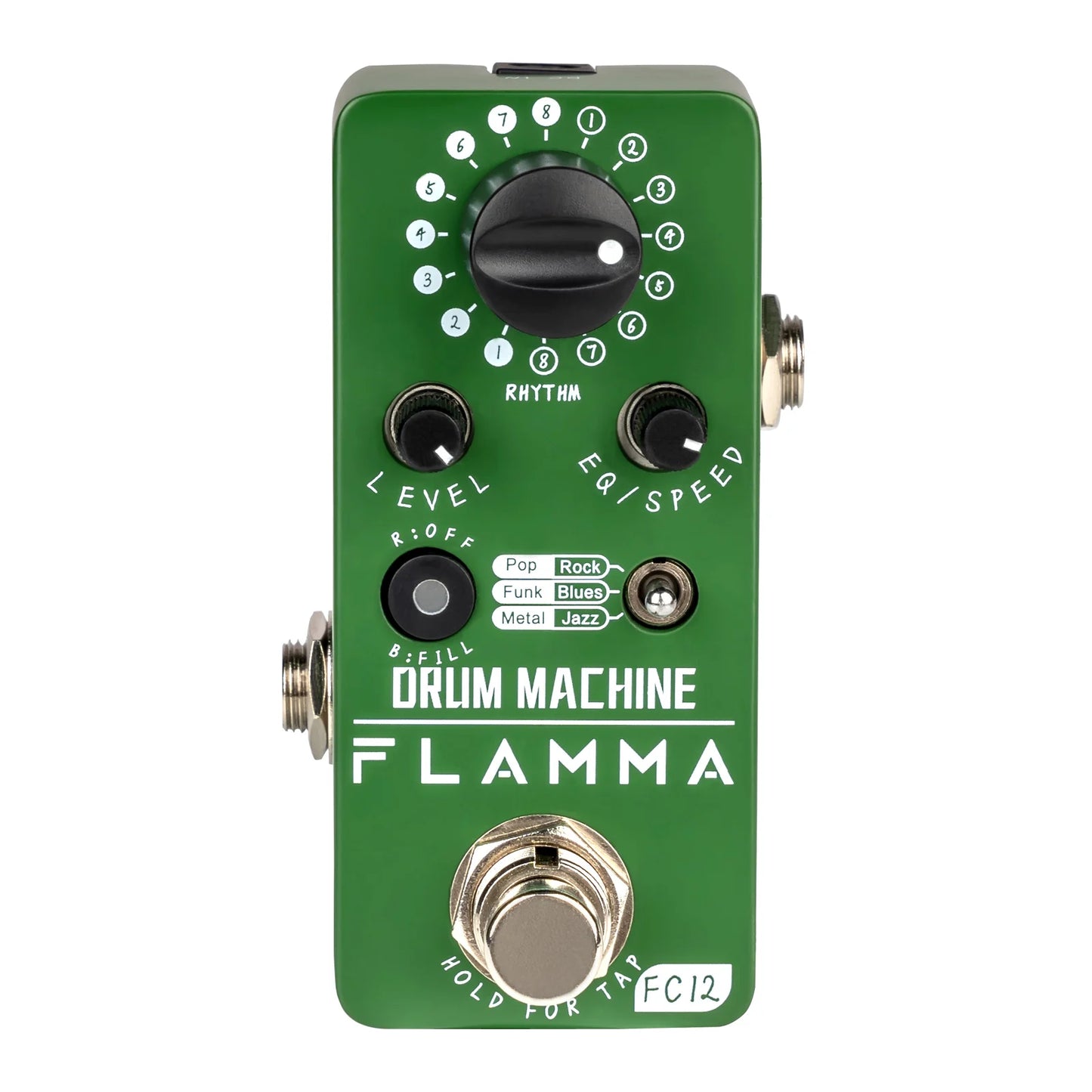 FLAMMA FC12 Guitar Drum Machine Effects Pedal With 48 Grooves