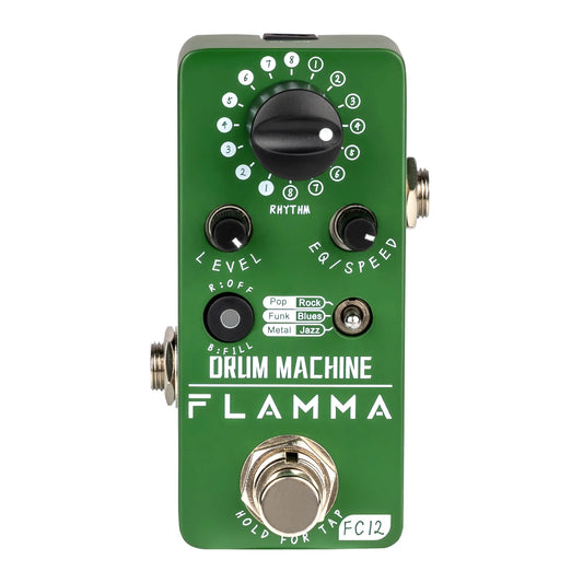 FLAMMA FC12 Guitar Drum Machine Effects Pedal With 48 Grooves