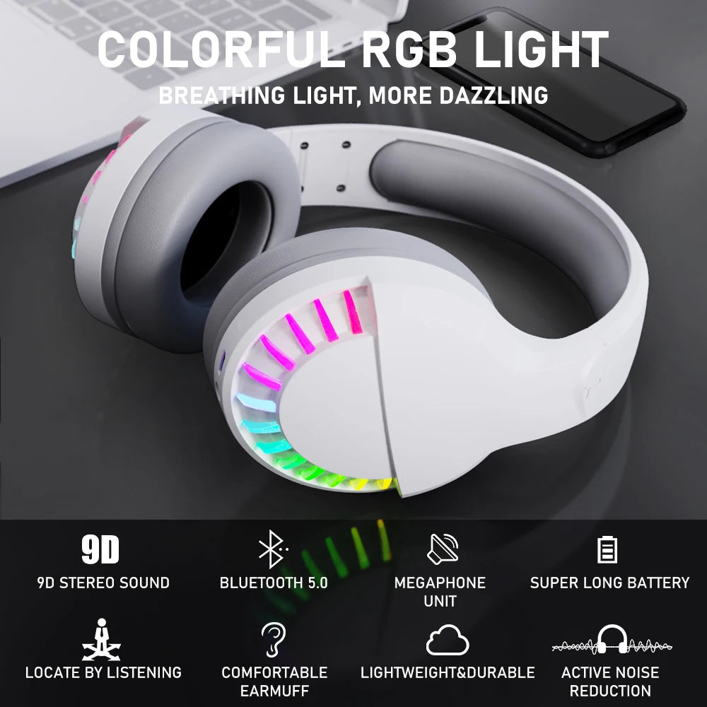 Attack Shark Wireless Bluetooth Headphones With Noise Cancellation And Mic