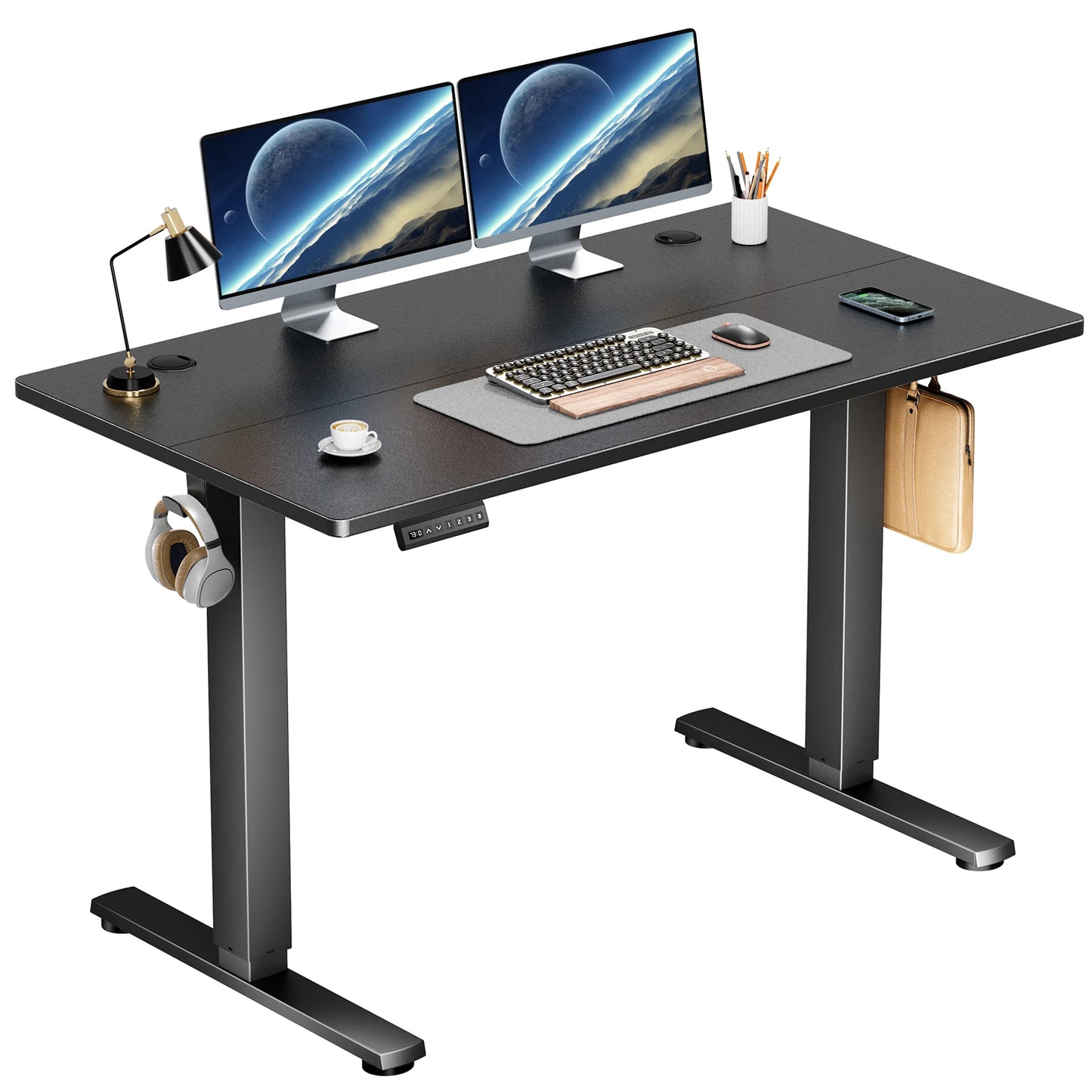 JHK Electric Height Adjustable Standing Desk For Office Workstation