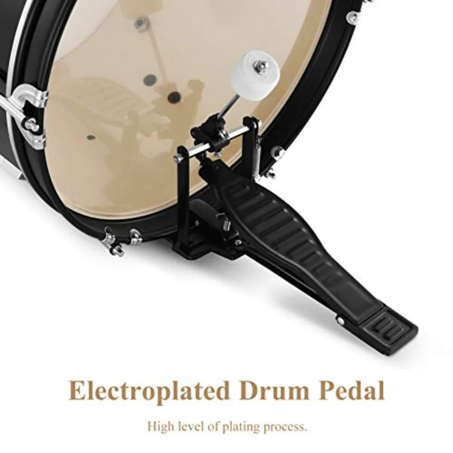 SHXI 5-Piece Junior Drum Kit For Beginners With Adjustable Throne