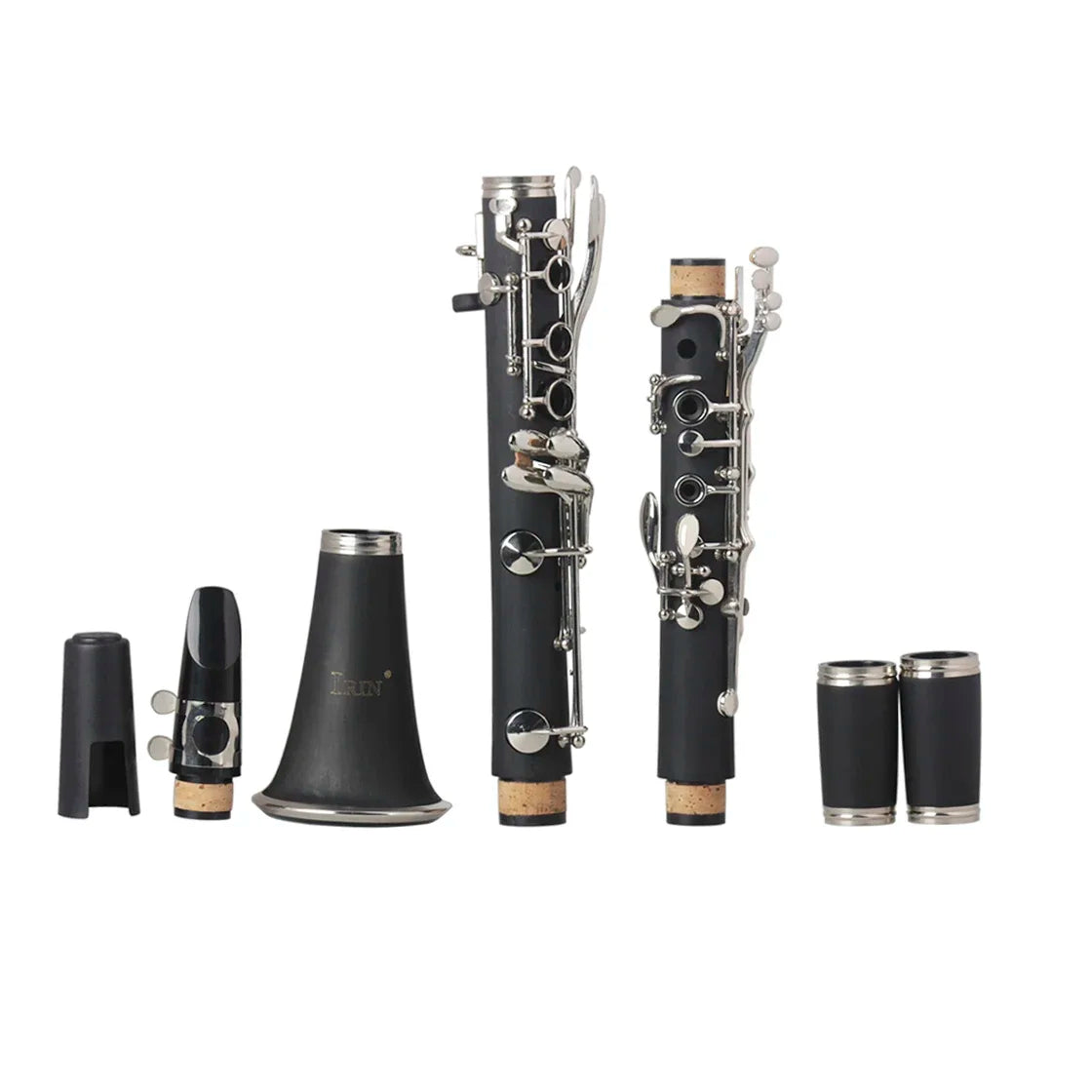 IRIN Bb Clarinet 17 Keys 6 Rings Bakelite Woodwind Instrument