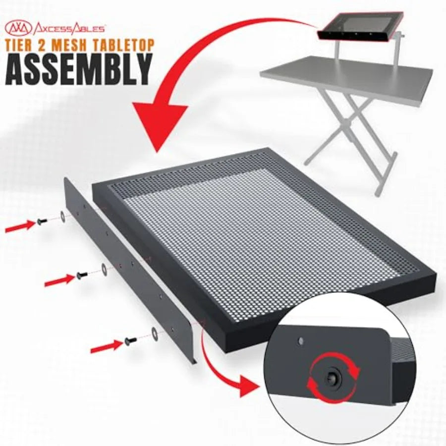 SHXI Portable Two Tier DJ Table Stand for Sheet Music