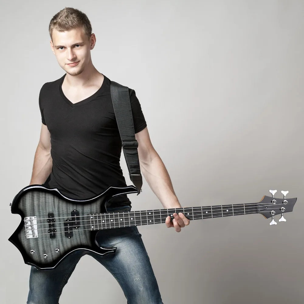 Electric Bass Guitar With 24 Frets And 15W Amp Kit
