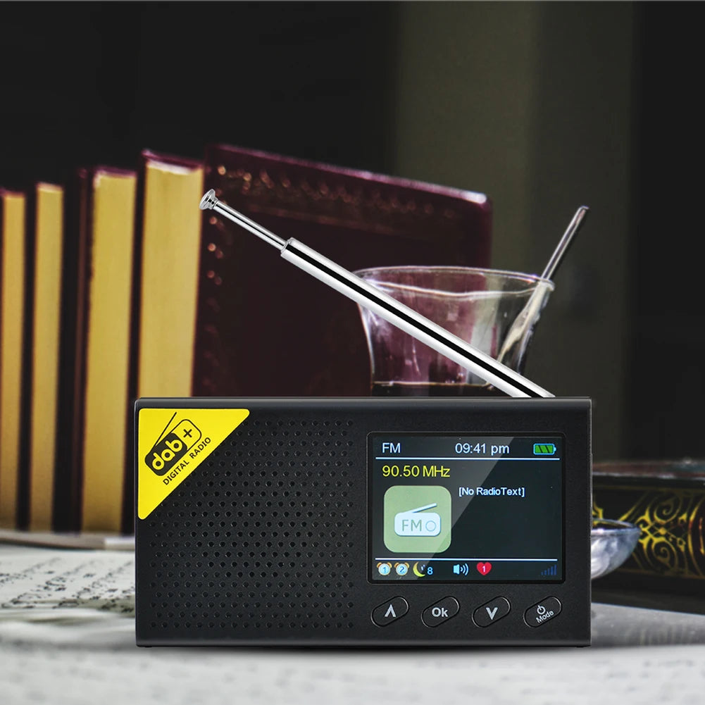 HOSPORT Portable Digital Radio Bluetooth 5.0 DAB FM Receiver Rechargeable