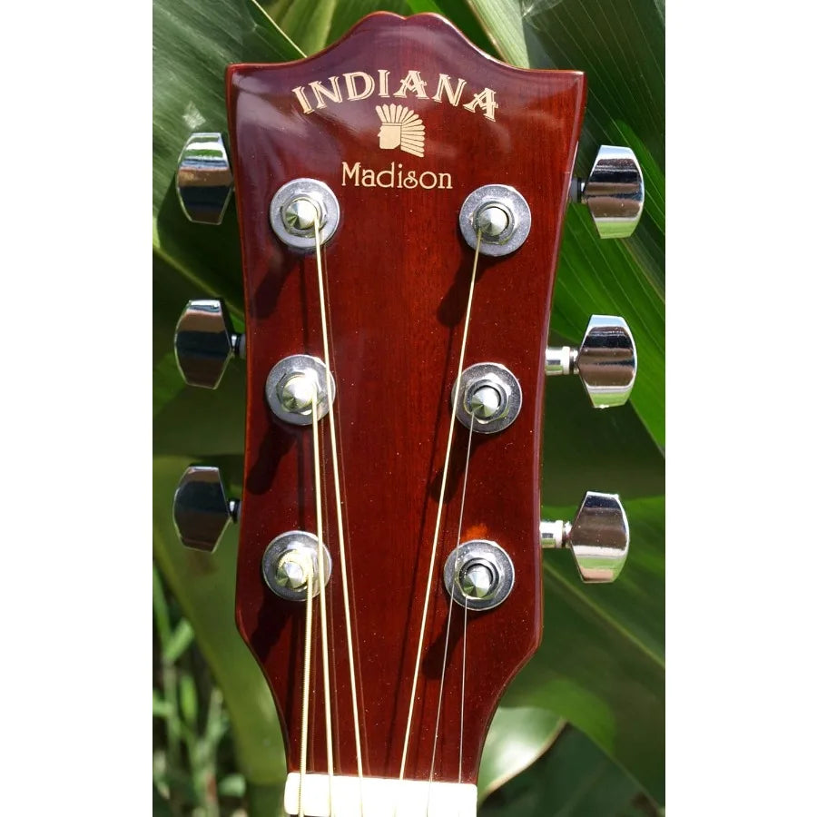 6 String AcousticElectric Guitar Right with Quilted Finish in Green for Live Performances and Studio Recording Enhanced Sound P